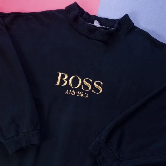 Vintage 1990s Obsession Calvin Klein Embroidered Crew Neck Sweater UNISEX - Picture 5 of 15